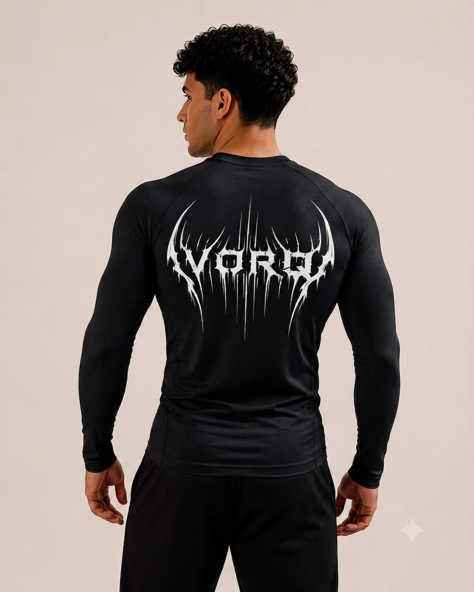 VORQ Pro Compression Long Sleeve Shirt – Men's Athletic Base Layer