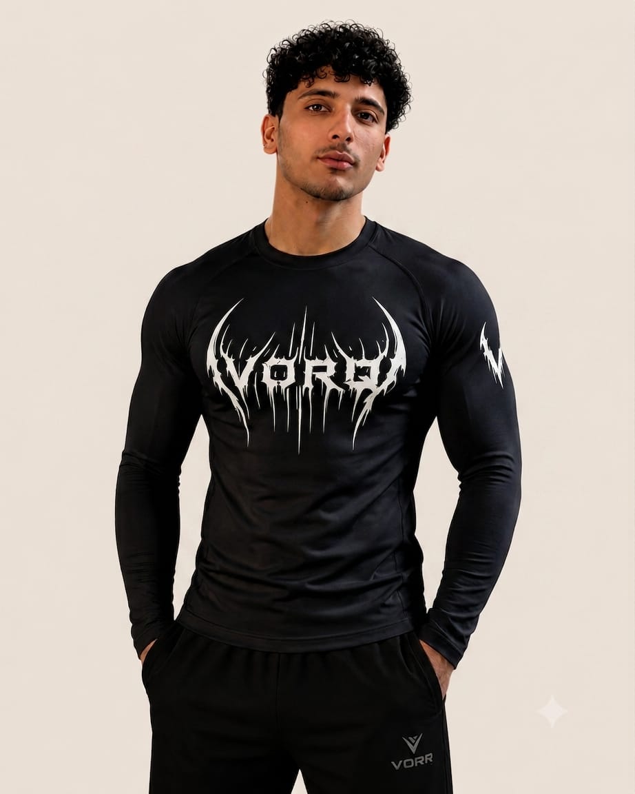 VORQ Pro Compression Long Sleeve Shirt – Men's Athletic Base Layer
